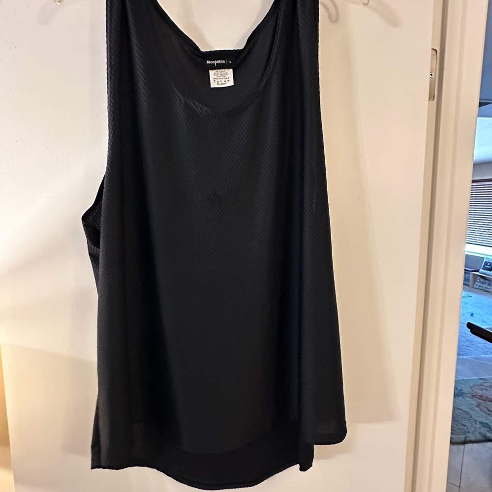 Blackmilk Black Relaxed Tank Top